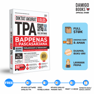 CETAKAN TERBARU-BUKU TPA BEST SELLER-Diktat Akurat Lolos TPA Bappenas & Pascasarjana Terlengkap & Terakurat