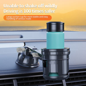 Suction Cup Holder for Cars - 2-in-1 No-Slip Design for Securely Holding Drinks and Organizing Essentials