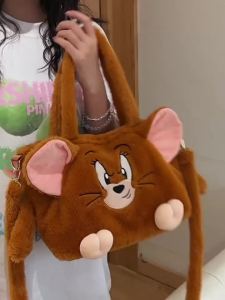 Túi Xách Chuột Dung Tích Lớn Cho Mèo Túi Đi Làm Hoạt Hình Túi Vuông Nhỏ Đeo Chéo Một Vai Dễ Phối Đồ Học Sinh Lớp Học