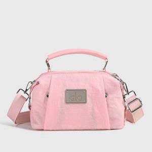 ALO Duffle Crossbody Bag Women Nylon Handbag Multi‑Pocket Waterproof Gym Yoga Short Trip Casual Travel Shoulder Sling Bag