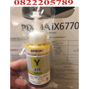 Mực in Epson T673 màu Vàng dùng cho epson l805l1800l850l800...Yellow