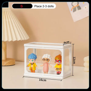 Action Figure Storage Box Acrylic Display Rack With Clear Ladder Handmade Doll Car Model Storage Stand Toy Organizer Showcase