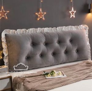 หมอนหัวเตียงทรงสี่เหลี่ยมระบาย