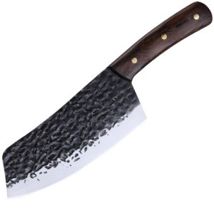 Wenge handle forged hammered stainless steel kitchen knife household knife chefs carving knife