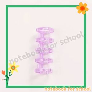 NFS 1PC A5/B5/A4 Transparent PP Cover 30 Holes Plastic Ring Binder Loose Leaf Binding Ring DIY Notebook