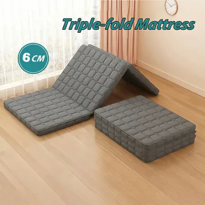 MISO Foldable Latex Foam Mattress Comfort Upgrade Masterfoam Easy Carry Single/SupSingle/ Queen Portable Mattress Travel