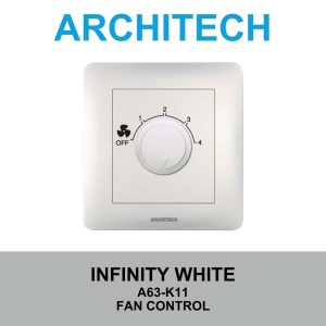 ARCHITECH INFINITY A63-K11 WHITE Sakelar - Saklar Pengatur Kipas 100W