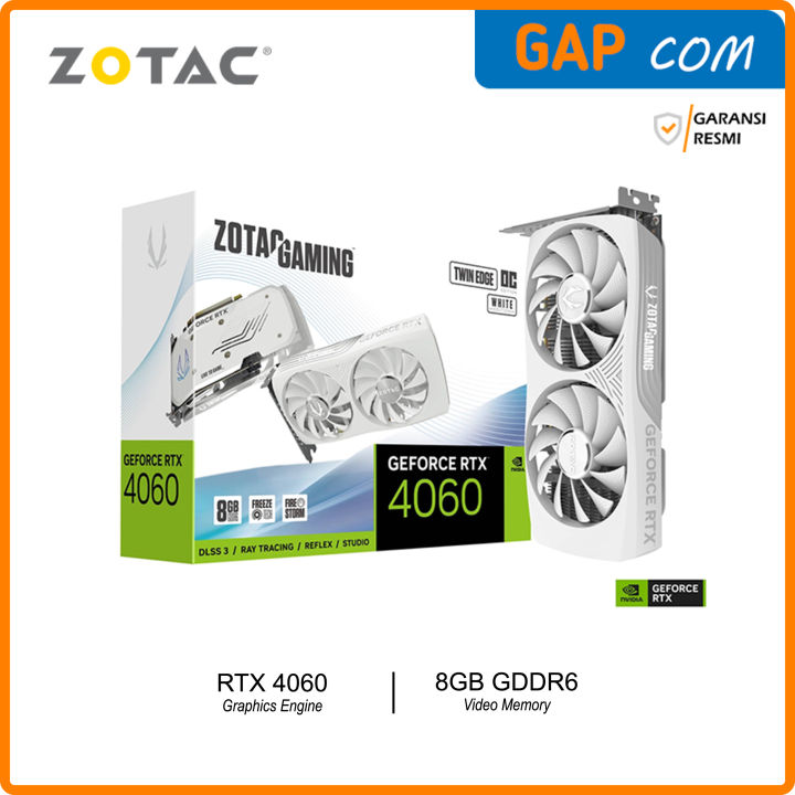 VGA ZOTAC GAMING GeForce RTX 4060 8GB GDDR6 Twin Edge OC White