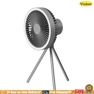 [VOS] Portable Camping Fan W/ Timer Function Wireless Ceiling Electric Fan for Tents Camp Travel Fishing