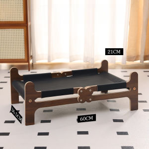 Cat Bed Breathable Cat Bed Wooden Cat Hammock Dog Bed Pet Detachable Bed Tidur Kucing