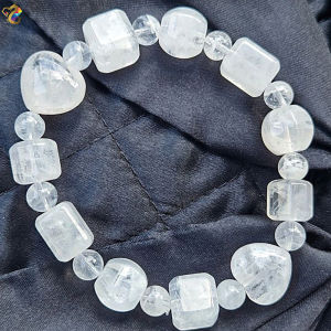 Collection Grade Icy White Snowflake Phantom Duo Bao DIY Bracelet
