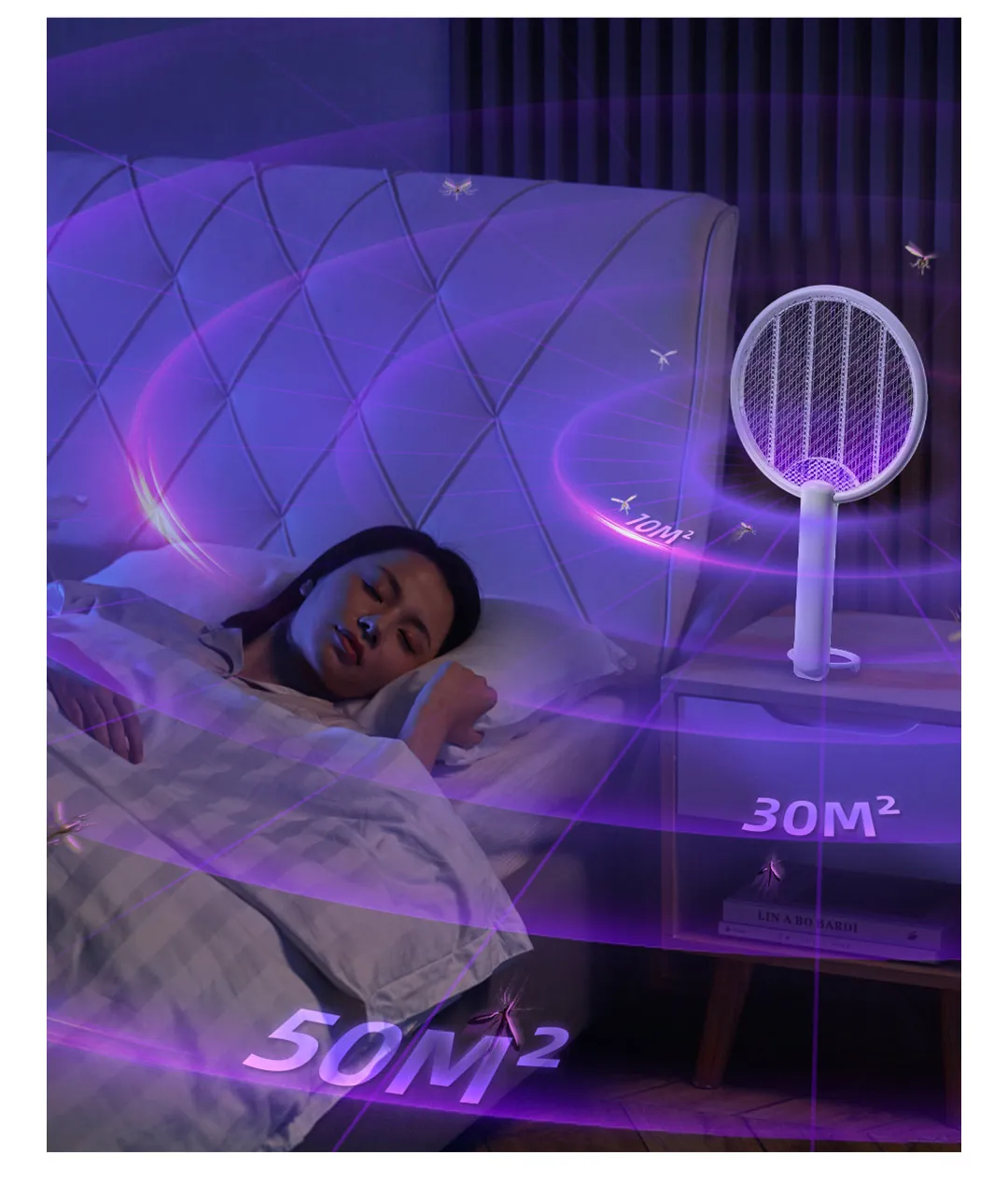 Xiaomi Qualitell C3 electric Fly Swatter Mosquito Killer description image 7