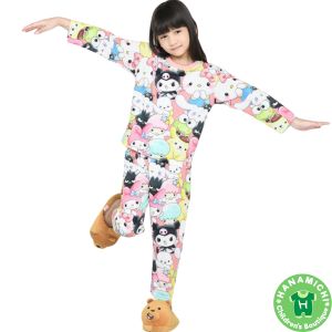 Kiminori ZIA.PP Setelan Baju Tidur Anak Perempuan Lengan Panjang