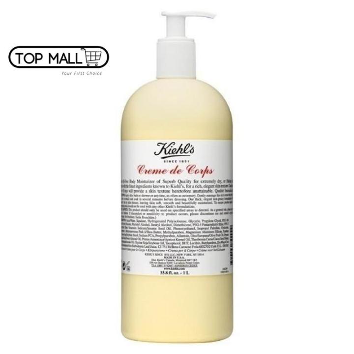 Kiehl's Creme de Corps (Body Moisturizer with Pump) 16.9oz/500ml | Lazada