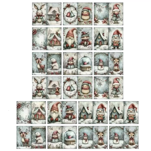 20pcs Dwarf Christmas Cards Merry Season Greeting Holiday Postcard Ideal For Holiday Messages & Gift Companion