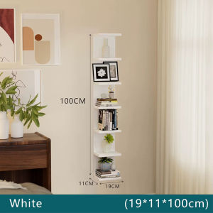 HomeVibe Wall Rack Hanging Display Rack Bookshelf Shelf Wall Mounted Wood Shelves For Wall Rack