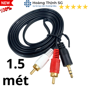 Dây loa 1 ra 2 dây 1 đầu 3.5mm ra 2 đàu AV hoa sen 1.5m - 3m hàng loại tốt
