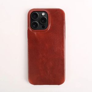 Business Genuine Leather Case for IPhone 18 Pro 17 16 15Pro Max 14 13 12 11 Magnetic Magsafe Premium Cowhide Phone Cover Coque2026