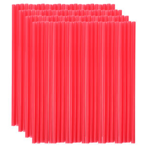 100 Pcs Disposable Colorful Plastic Straw Bendable Lengthened Straw for Juice Drinks Milk Tea