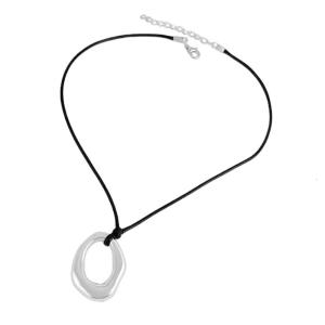 Pendant Necklaces Pendant Necklaces Irregular Shaped CCB Material Geometric Neck Rope Necklace for Girls