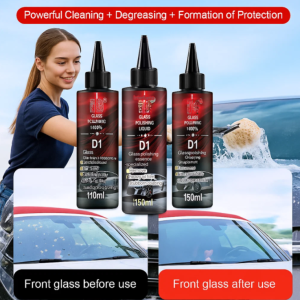 💕Auto Glass Degreasing Polishing Liquid Degreasing Film Coating Water Stains Minor Scratches Repair No Trace Upgrade汽车玻璃去油抛光液