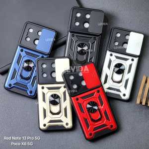 Redmi Note 13 5G Redmi Note 13 Pro Plus Case Robot Slide Ring Kamera Case Slide Kamera Protect Redmi Note 13 5G Redmi Note 13 Pro Plus