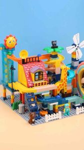 ของเล่นตัวต่อ FEELO ตัวต่อรางลูกแก้ว ตัวต่อขนาดใหญ่ ของเด็กเล่น ของเล่นเสริมพัฒนาการ Marble run