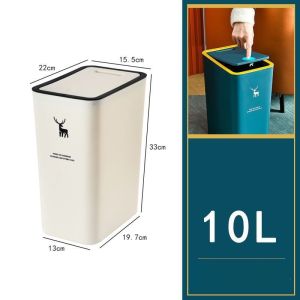 Thùng Rác Mini Nắp Bật Thông Minh Sọt Rác Tiên Dụng