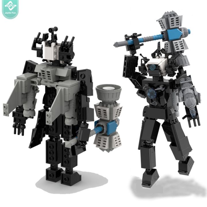 Skibidi Toilet Figure Building Block Set, Titan Speaker Man Cameraman