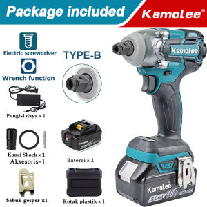 COD Kamolee Tool DTW285/DTW700 Impact Wrench 1800 N.m 1/2 inci Torsi Makita Kunci Listrik Tanpa Kabel Kunci Pas Dampak Isi Ulang Kunci Pas Kombinasi Kompatibel dengan Baterai Makita 18V