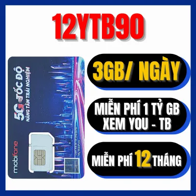 ( GIÁ GỐC ) Sim 4G 5G trọn gói 1 năm không nạp tiền Mobifone 12MDT50 12MFY 12FD60 12F200 MDT350 MDT255 12MXH80Y Không Giới Hạn Full Data Xài Miễn Phí cả năm - Bảo hành 1 ĐỔI 1 FREESHIP - CHƯA KÍCH HOẠT.