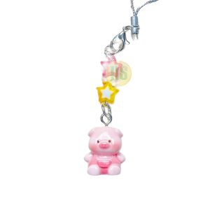 Móc Treo Điện Thoại/Balo/Túi Xách Hình Heo Cười Ngộ Nghĩnh - Móc Khóa Dây Dài Cute - Quà Tặng Bạn Bè Xinh Xắn