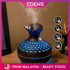 Edens 300ml Creative Colorful Flower Wood Grain USB Silent Home Office Desk Hydrating Humidifier - Fulfilled by DECCO SHOP