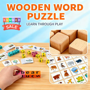 Word Puzzle Game Letter Spelling Block Alphabet Puzzle Montessori Toys Early Education Puzzle