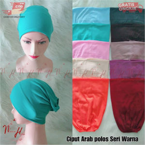 Ciput arab pocong polos/ Dalaman hijab turki basic