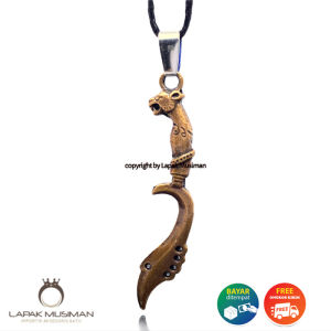 Kalung Pria Bandul Kujang Liontin Keren Terbaru Korean Style Distro