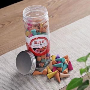 200Pcs 塔香 天然宝塔香 檀香 Incense Cones Holder Sandalwood Incense Burner Tower Sandalwood Cones Pagoda Incense Natural Tower 锥形香 天然檀香