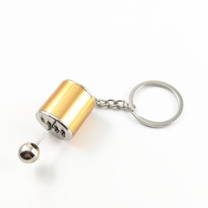 Car Shifter Keyring Metal Gear Box Shifter Keychain 6-Speed Manual Transmission Gear Shift Key Ring KeyChain