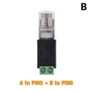 CRUSHES 2PIN Terminal RJ45 to RS485 Converter RJ45 Male Connector Network Adapter RJ45 Terminal Adapter Splitter RJ45 to RS485 Adapter CCTV System