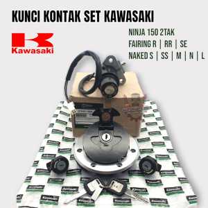Kunci Kontak Ninja 150 RR R SS S SE 2 TAK Set Komplit Kawasaki Kualitas Original Key Set Kawasaki Ninja 2TAK