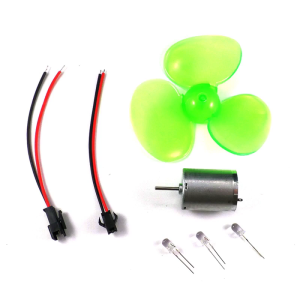 90mm/3.54inch DIY Micro Wind Generator Wind Turbines Motor Model Kits with Fan Blades Wind Power Teaching Tool