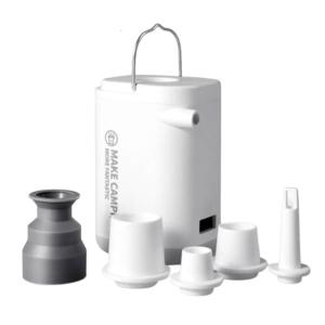 ABS Camping Electric Pump With Lighting 2 In 1 Inflation Device For Tents Boats Quick Setups for Outdoor Essential