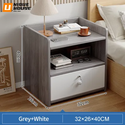 Nightstand Side Table With Drawer Bedside Table Side Cabinet Rak Kecil Meja Tepi Katil Almari Sisi Katil Meja Sisi Storage Cabinet