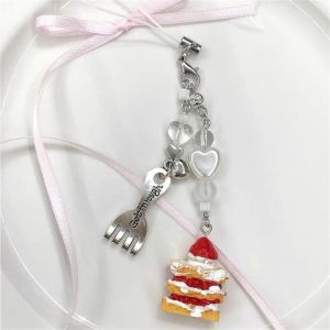 BECOME Pendant Y2K Phone Charms Knotbow Sparkling Beaded Phone Lanyard Mobile Accessories Keycord Phone Chain Girl Woman