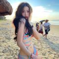 [MẪU MỚI 2023] Bikini tam giác kèm khăn họa tiết mới. 