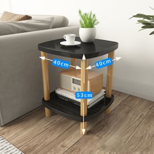 โต๊ะข้างโซฟา 2ชั้น โต๊ะกลางโซฟา โต๊ะเหลี่ยม โต๊ะห้องรับแขก โต๊ะข้าง