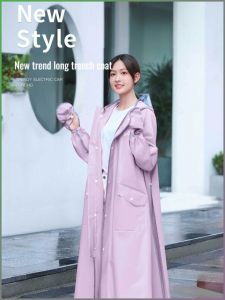 Raincoat Gloves Fashion Long Separation of People and Vehicles Eco-friendly Material Concealed