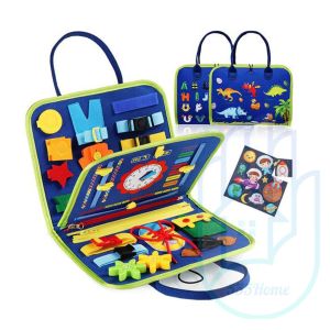 [SG] Montessori Busy Board Sensory Toys / Baby Toddler Preschool Learning Educational Travel Activities