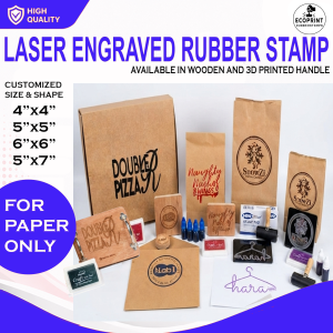 (PAPER ONLY) CUSTOMIZED LARGE RUBBER STAMPS/LASER ENGRAVED RUBBERSTAMPS
