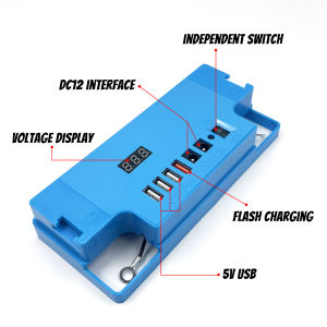 Outdoor Multifunctional Mobile Power Bank  Electric Vehicle Battery Cover Rechargeable 12V20A Waterproof Power Converter  Portable & Easy-to-Use